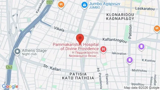 Apartments for rent i Athens Agios Nikolaos - kort over placeringen