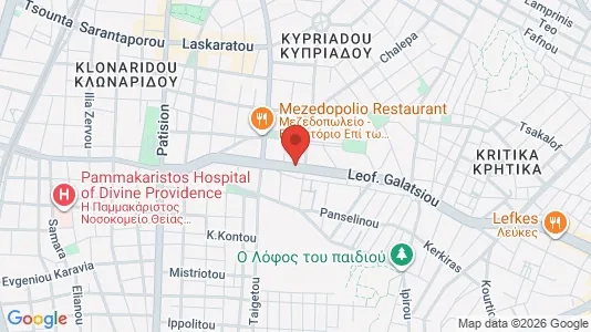 Apartments for rent i Galatsi - kort over placeringen