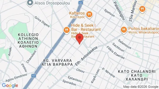 Apartments for rent i Agia Paraskevi - kort over placeringen
