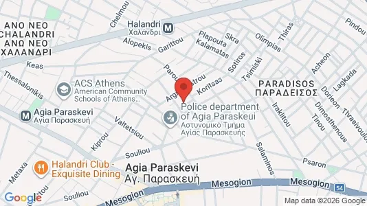 Apartments for rent i Agia Paraskevi - kort over placeringen