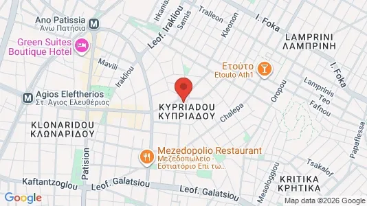 Apartments for rent i Galatsi - kort over placeringen