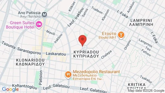 Apartments for rent i Galatsi - kort over placeringen