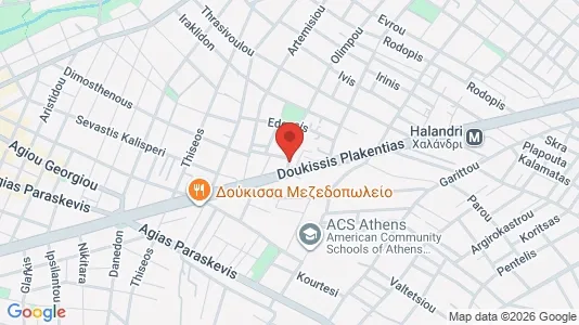 Apartments for rent i Agia Paraskevi - kort over placeringen