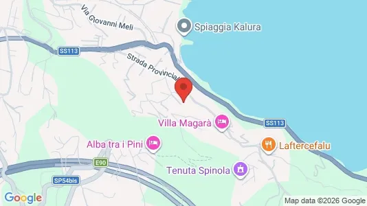 Apartments for rent i Cefalù - kort over placeringen