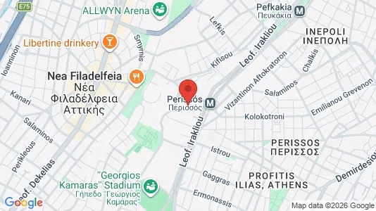 Apartments for rent i Filadelfeia-Chalkidona - kort over placeringen