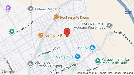 Rooms for rent i Molina de Segura - kort over placeringen