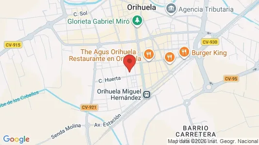Apartments for rent i Orihuela - kort over placeringen