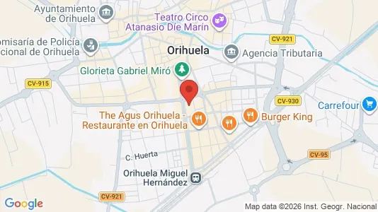 Apartments for rent i Orihuela - kort over placeringen