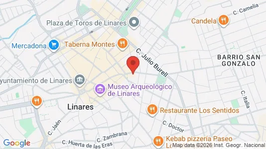 Rooms for rent i Linares - kort over placeringen