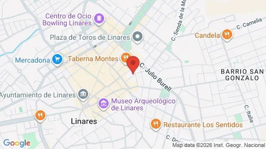 Rooms for rent i Linares - kort over placeringen
