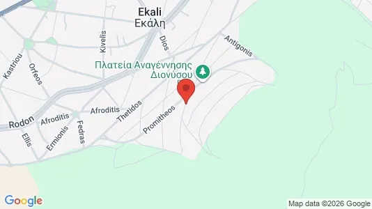 Apartments for rent i Dionysos - kort over placeringen