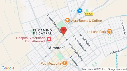 Apartments for rent i Almoradí - kort over placeringen
