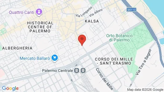 Apartments for rent i Palermo - kort over placeringen