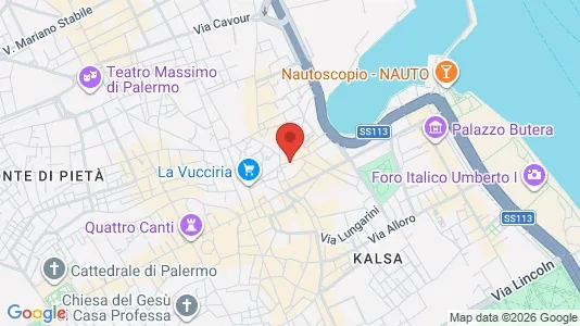 Apartments for rent i Palermo - kort over placeringen