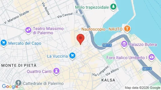 Apartments for rent i Palermo - kort over placeringen