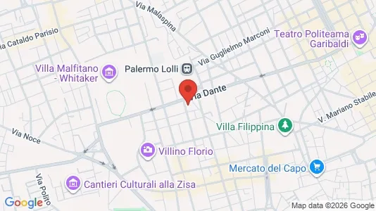 Rooms for rent i Palermo - kort over placeringen