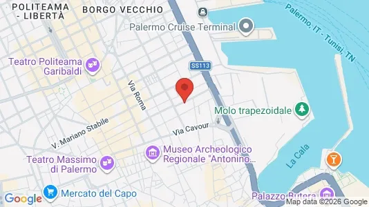 Apartments for rent i Palermo - kort over placeringen