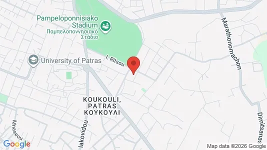 Apartments for rent i Patras - kort over placeringen