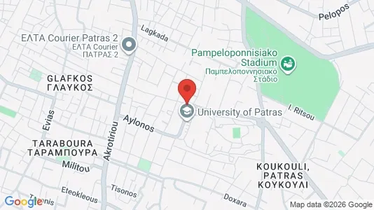 Apartments for rent i Patras - kort over placeringen