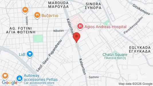 Apartments for rent i Patras - kort over placeringen