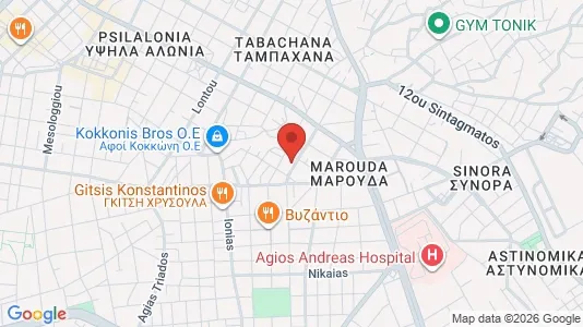 Apartments for rent i Patras - kort over placeringen