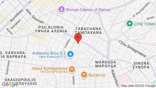 Apartments for rent i Patras - kort over placeringen