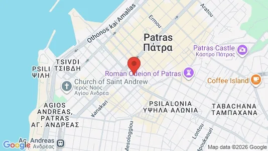 Apartments for rent i Patras - kort over placeringen