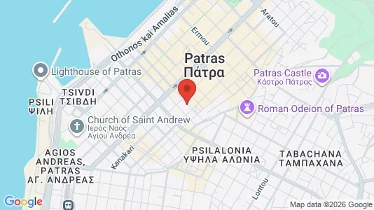 Apartments for rent i Patras - kort over placeringen
