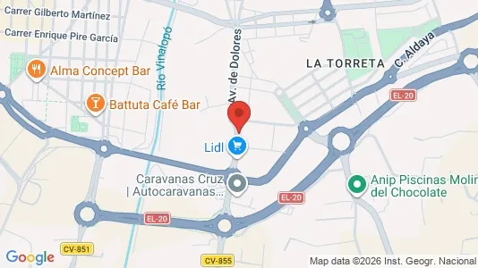 Apartments for rent i Elche/Elx - kort over placeringen
