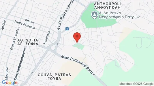 Apartments for rent i Patras - kort over placeringen