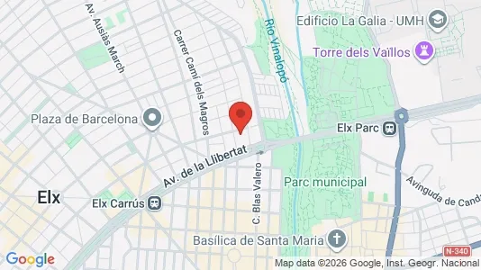 Apartments for rent i Elche/Elx - kort over placeringen