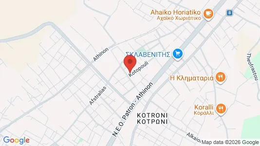 Apartments for rent i Patras - kort over placeringen