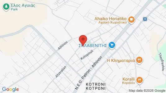 Apartments for rent i Patras - kort over placeringen