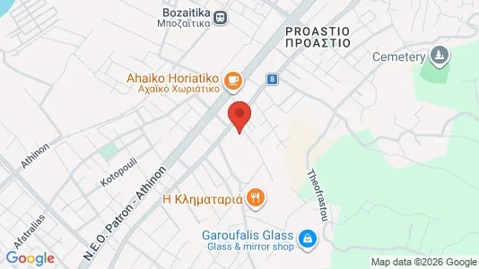 Apartments for rent i Patras - kort over placeringen
