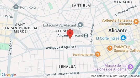 Apartments for rent i Alicante/Alacant - kort over placeringen