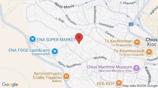 Apartments for rent i Chios - kort over placeringen