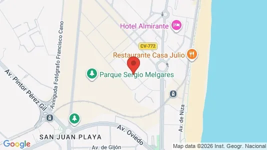 Apartments for rent i Alicante/Alacant - kort over placeringen