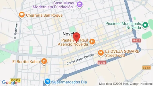 Rooms for rent i Novelda - kort over placeringen