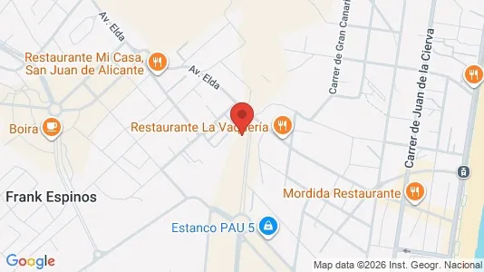 Apartments for rent i El Campello - kort over placeringen