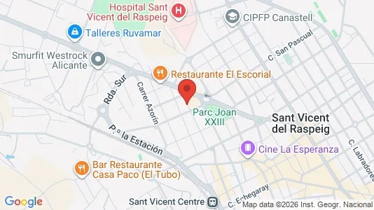 Apartments for rent i San Vicente del Raspeig/Sant Vicent del Raspeig - kort over placeringen