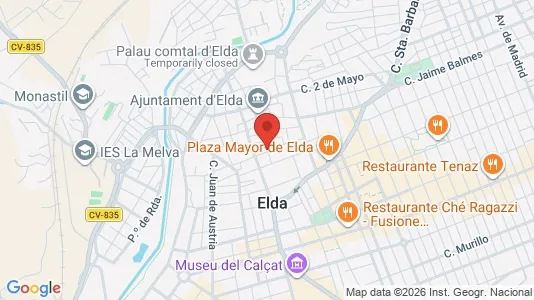 Rooms for rent i Elda - kort over placeringen