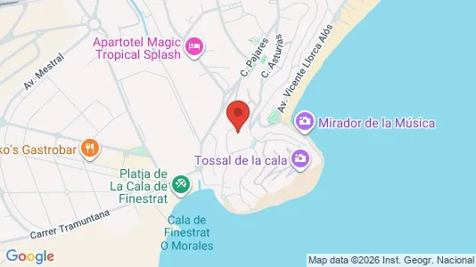 Apartments for rent i Benidorm - kort over placeringen