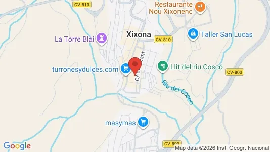 Apartments for rent i Jijona/Xixona - kort over placeringen