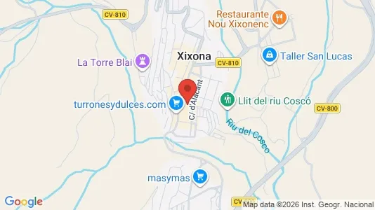 Apartments for rent i Jijona/Xixona - kort over placeringen