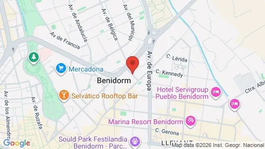 Apartments for rent i Benidorm - kort over placeringen