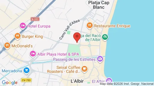 Apartments for rent i L'Alfàs del Pi - kort over placeringen