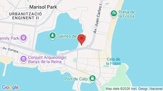 Apartments for rent i Benissa - kort over placeringen