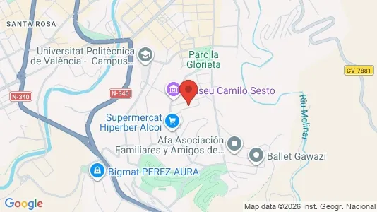 Apartments for rent i Alcoy/Alcoi - kort over placeringen