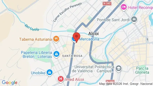 Rooms for rent i Alcoy/Alcoi - kort over placeringen