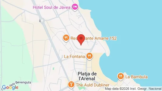 Apartments for rent i Jávea/Xàbia - kort over placeringen